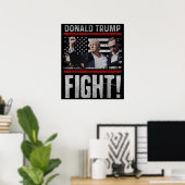 ドナルド・トランプ 2024 選挙集会で銃撃を生き延びる ポスター (ホームオフィス)