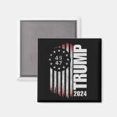 ドナルド トランプ 2024 選挙 投票 45 47 アメリカ  マグネット (正面/裏面)