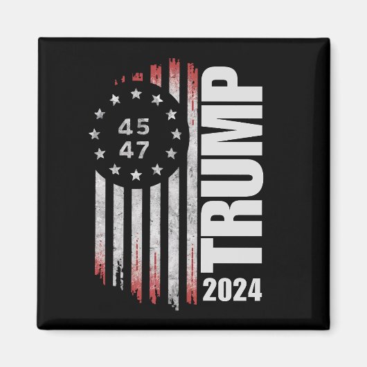 ドナルド トランプ 2024 選挙 投票 45 47 アメリカ  マグネット (正面)