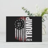 ドナルド トランプ 2024 選挙 投票 45 47 アメリカ 招待状 (スタンド正面)