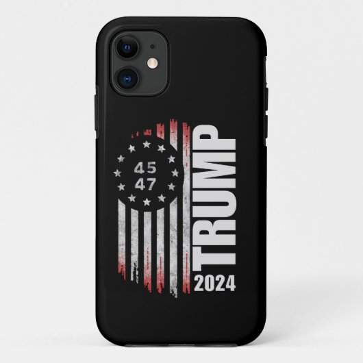 ドナルド トランプ 2024 選挙 投票 45 47 アメリカ Case-Mate iPhoneケース (裏面)