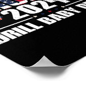 ドナルド・トランプ 2024 鉄板 ポスター (角)