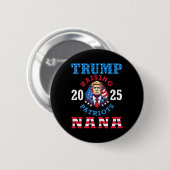 ドナルド・トランプ 2025 愛国者を育てる ナナ 応援グッズ 缶バッジ (正面&裏面)