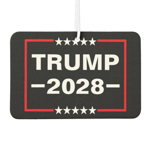 ドナルド・トランプ 2028 大統領 カーエアーフレッシュナー (正面)