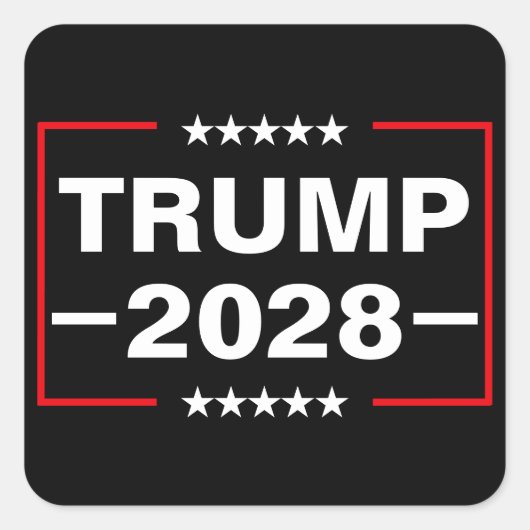 ドナルド トランプ 2028 大統領 スクエアシール (正面)