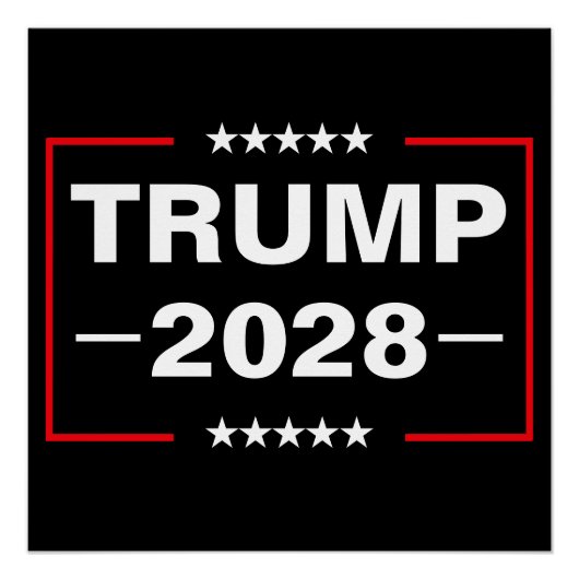 ドナルド・トランプ 2028 大統領 ポスター (正面)