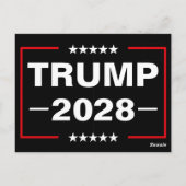 ドナルド・トランプ 2028 大統領 ポストカード (裏面)