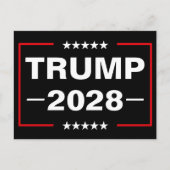 ドナルド・トランプ 2028 大統領 ポストカード (正面)