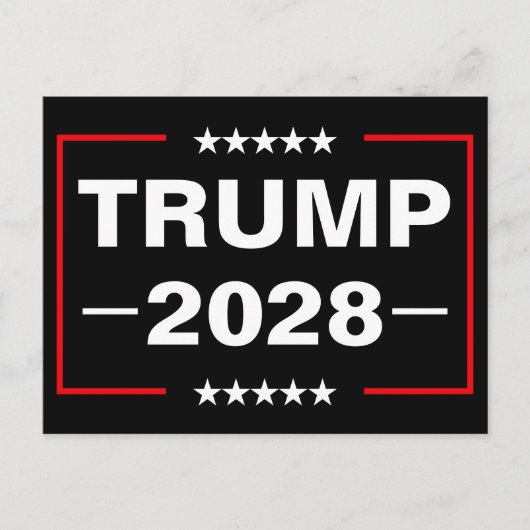 ドナルド・トランプ 2028 大統領 ポストカード (正面)