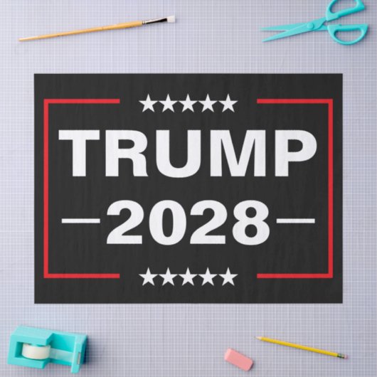 ドナルド・トランプ 2028 大統領 薄葉紙 (クラフト)