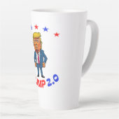 ドナルド・トランプ 2.0 カフェラテマグ (右アングル)