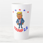 ドナルド・トランプ 2.0 カフェラテマグ (正面)