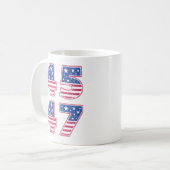 ドナルド・トランプ 45-47 コーヒーマグカップ (正面左)