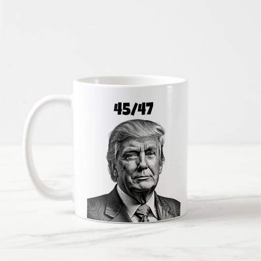 ドナルド・トランプ 45/47 マグカップ (左)