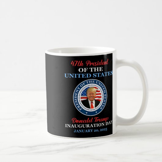 ドナルド・トランプ 47代大統領 2025年 就任式 アメリカ コーヒーマグカップ (右)
