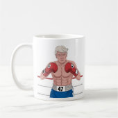 ドナルド・トランプ: Boxer#47 コーヒーマグカップ (左)