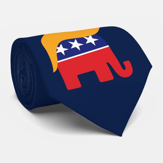 ドナルド・トランプ GOP象 ヘア ネクタイ (ロール)