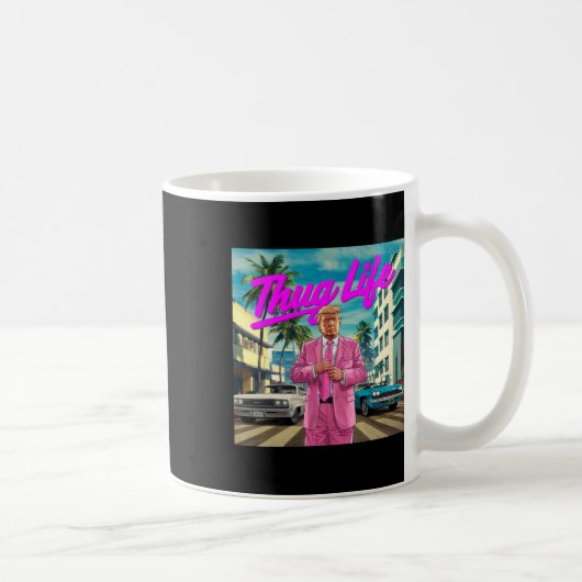 ドナルド・トランプ Thug Life コーヒーマグカップ (右)