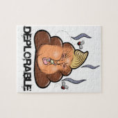 ドナルド・トランプ- Trumpy-PooおもしろいなPoo Emojiアイコン ジグソーパズル (横)