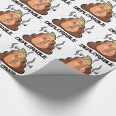 ドナルド・トランプ- Trumpy-PooおもしろいなPoo Emojiアイコン ラッピングペーパー (角)