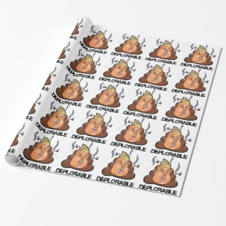 ドナルド・トランプ- Trumpy-PooおもしろいなPoo Emojiアイコン ラッピングペーパー