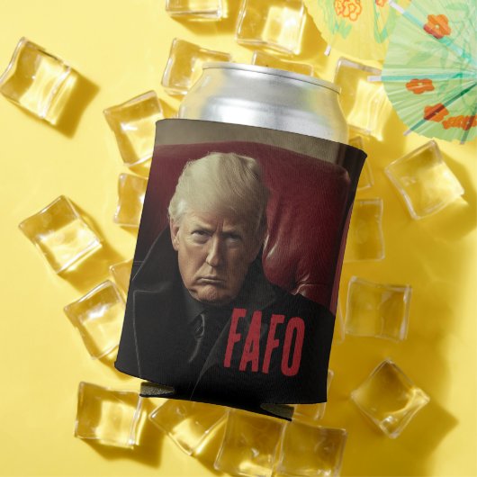 ドナルド・トランプFAFO Fのまわりに大統領と見つける 缶クーラー (インサイチュ 夏)