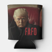 ドナルド・トランプFAFO Fのまわりに大統領と見つける 缶クーラー (裏面)