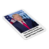 ドナルド・トランプIが目覚めるのが大好き マグネット (右側)