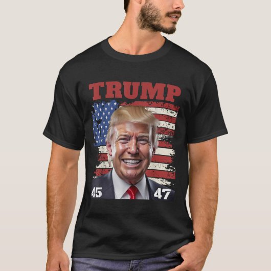 ドナルド・トランプJ.D.ヴァンスがアメリカを連れ戻す Tシャツ (正面)