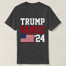 ドナルド・トランプJD Vance 2024米国国旗 Tシャツ