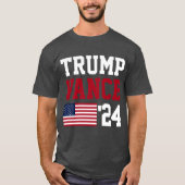 ドナルド・トランプJD Vance 2024米国国旗 Tシャツ (正面)