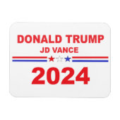 ドナルド・トランプJD Vance 2024 マグネット (横)