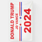ドナルド・トランプJD Vance 2024 横断幕 (縦)