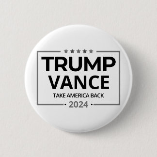 ドナルド・トランプJD Vance 2024 缶バッジ