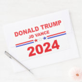 ドナルド・トランプJD Vance 2024 長方形シール (封筒)