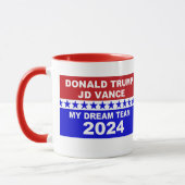 ドナルド・トランプJD Vance My Dream Team 2024 マグカップ (左)