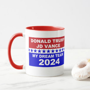 ドナルド・トランプJD Vance My Dream Team 2024 マグカップ