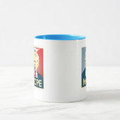 ドナルド・トランプNOPE -- アンチ切札2016年- マグカップ (中央)