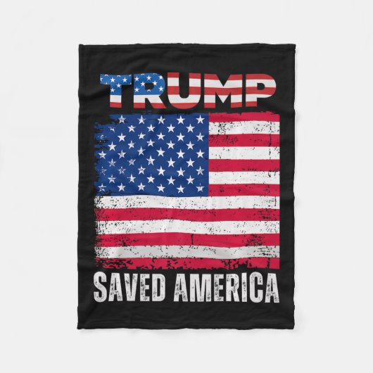 ドナルド・ト救ランプ・アメリカ第47代大統領就任式 フリースブランケット (正面)