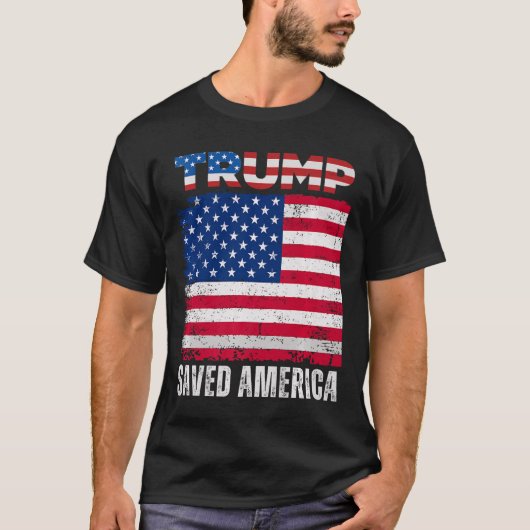ドナルド・ト救ランプ・アメリカ第47代大統領就任式 Tシャツ (正面)