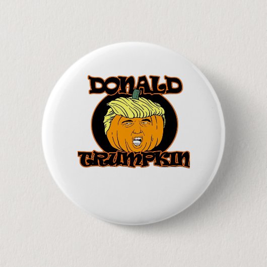 ドナルド・ハロウィーンの衣装トランプキン 缶バッジ (正面)