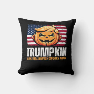ドナルド・ハロウィーン – トランプキンメイク不気味ハロウィーン クッション