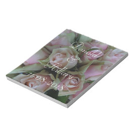 ドナルド&ヒリ結婚ラリーさんのデートブライダルありがとう ノートパッド