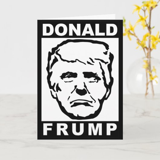 ドナルド・フランプ カード (黄色い花)