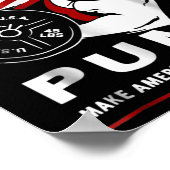 ドナルド・ポンプがアメリカを再び強くする ポスター (角)