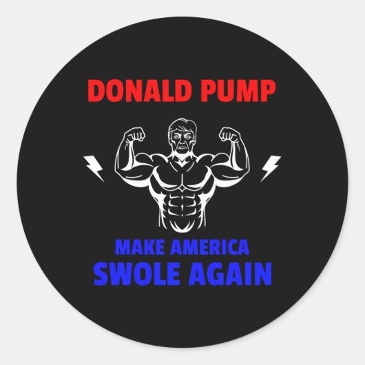 ドナルド・ポンプは再び持ち上げのためにアメリカのスワールを作る ラウンドシール (正面)