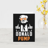 ドナルド・ポンプBitcoinおもしろい Trump 2024暗号 カード (黄色い花)