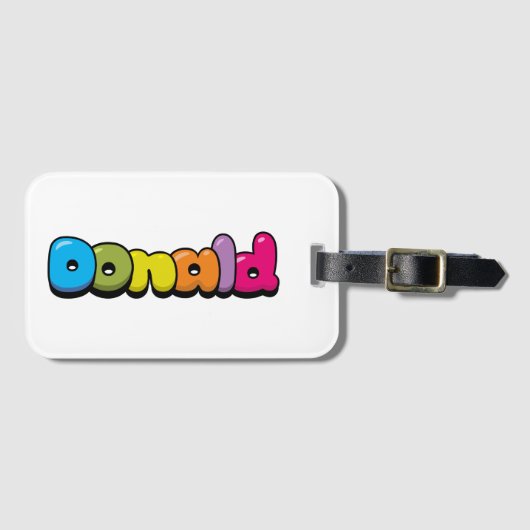 ドナルド ラゲッジタグ (正面横)