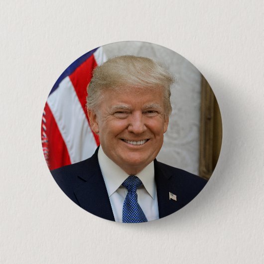 ドナルド・J・トランプ大統領ボタン 缶バッジ (正面)