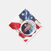 ドナルド・J・トランプ大統領就任式の47日 スタンダードカクテルナプキン (角)